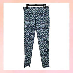 VSX Knockout By Victoria Secret Sport Leggings Womens Large Blue Green